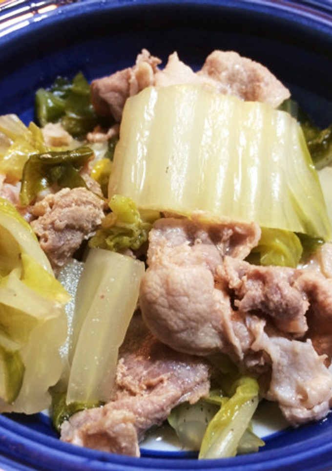 白菜と豚肉の煮浸し-レシピのメイン写真