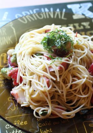 夏野菜とタコの冷製パスタ-レシピのメイン写真