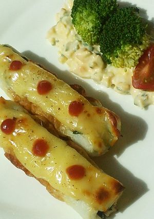 ツナ入りちくわのチーズ焼き-レシピのメイン写真