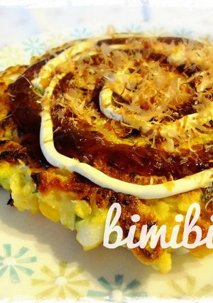 親子ランチに♡お好み焼き　豆腐でふわっ♪-レシピのメイン写真