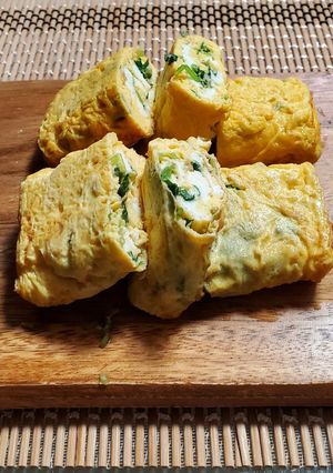 だし巻き玉子(三つ葉入り)-レシピのメイン写真