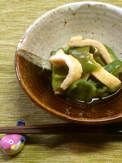 ピーマンとお揚げさんの炊いたん-レシピのメイン写真