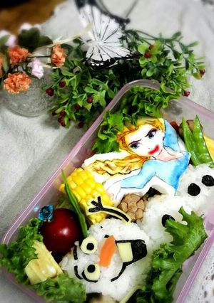 アナと雪の女王 キャラ弁-レシピのメイン写真