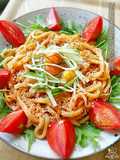 ☆うどんdeピリ辛ビビン麺☆