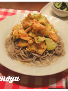 アボカド×キムチの豆乳ダレ蕎麦♡-レシピのメイン写真
