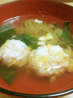とうもろこしのひげと団子のスープ-レシピのメイン写真