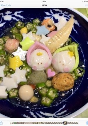 ラブラブ七夕冷やしたジュレ無添加おでん-レシピのメイン写真