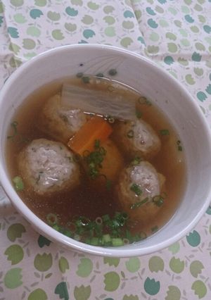 鶏肉入りいわしつみれ汁-レシピのメイン写真