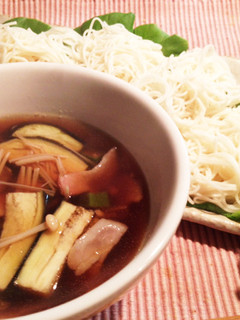 夏野菜のあったか洋風そうめん-レシピのメイン写真