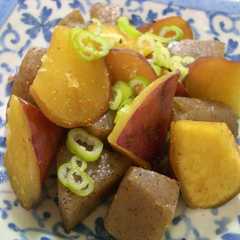 รูปของ さつまいも＆こんにゃくの煮物