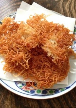 簡単☆余ったそうめんでお煎餅♪-レシピのメイン写真