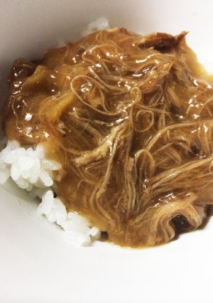 【リメイク】レンジで角煮のあんかけご飯-レシピのメイン写真