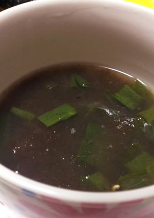 夏にぴったり！ねぎととろろと梅のスープ-レシピのメイン写真