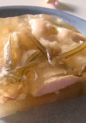 ヒンヤリ☆鶏モモ肉と大根のゼリー寄せ-レシピのメイン写真