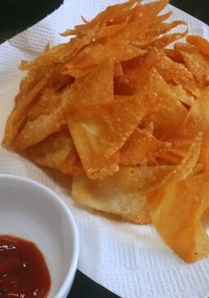 おつまみ☆おやつに♪ワンタン揚げ-レシピのメイン写真