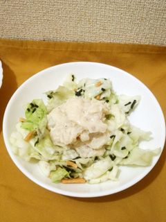 お茶漬海苔で簡単♪キャベツの浅漬風サラダ-レシピのメイン写真