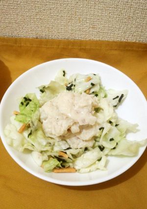 お茶漬海苔で簡単♪キャベツの浅漬風サラダ-レシピのメイン写真
