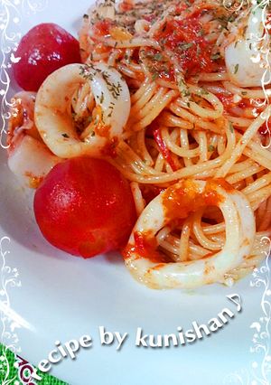 ミニトマトのフレッシュパスタ♪-レシピのメイン写真