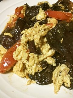 トマトとキクラゲと卵の中華炒め-レシピのメイン写真