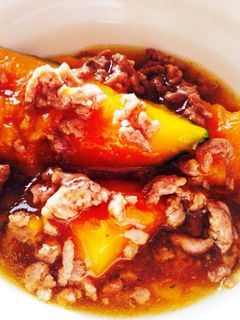かぼちゃの煮物 #そぼろあんかけ-レシピのメイン写真