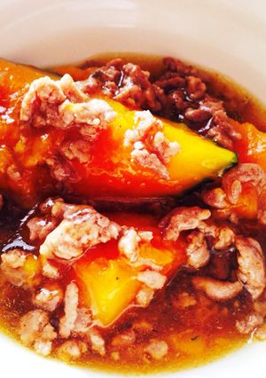 かぼちゃの煮物 #そぼろあんかけ-レシピのメイン写真