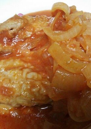 鶏肉のオニオンソース煮-レシピのメイン写真