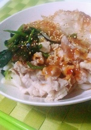 甘辛だれの冷たいうどん★☆-レシピのメイン写真