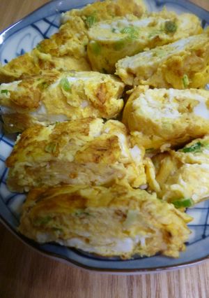 白だしで・ねぎ入り卵焼き-レシピのメイン写真
