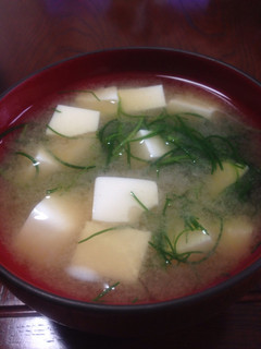 豆腐とおかひじきの味噌汁-レシピのメイン写真