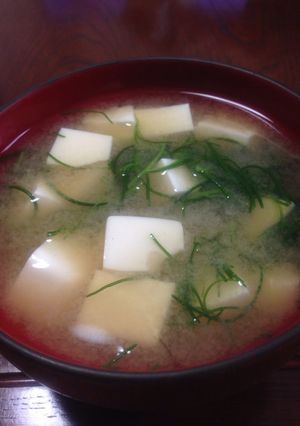 豆腐とおかひじきの味噌汁-レシピのメイン写真
