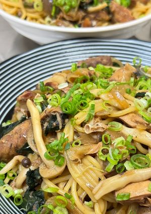 ガッツリ!わが家のサバ味噌缶でパスタ-レシピのメイン写真
