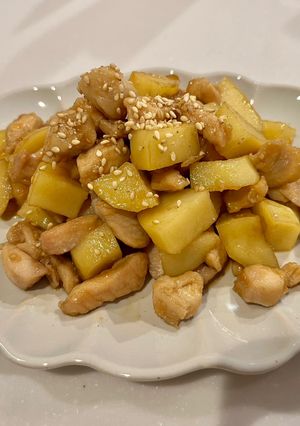 鶏むね肉とじゃがいもの旨照り煮-レシピのメイン写真