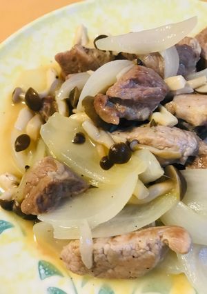 豚肉＆きのこの塩バター炒め-レシピのメイン写真