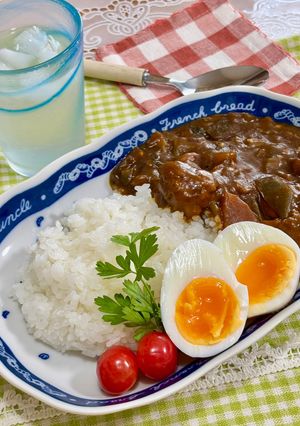 茄子がゴロゴロ♡チキンカレー♪-レシピのメイン写真