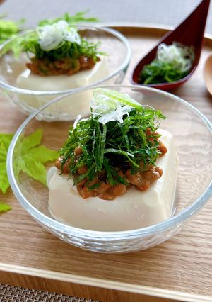 簡単・ヘルシー！納豆のせ冷奴-レシピのメイン写真