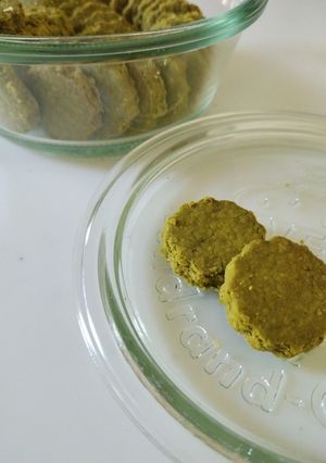 オートミールと米粉の抹茶クッキー-レシピのメイン写真