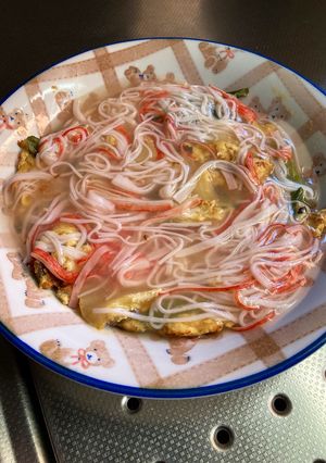 麻婆春雨の素でカニ玉-レシピのメイン写真