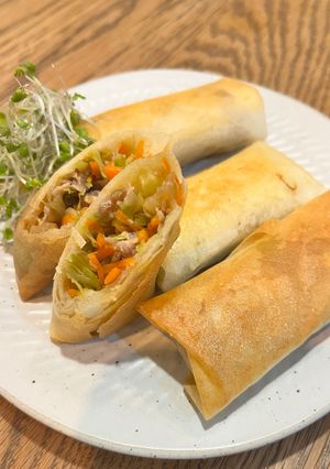 春キャベツと豚肉の春巻き-レシピのメイン写真