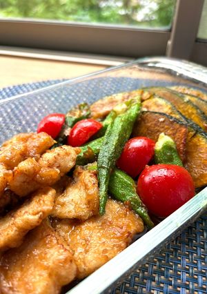 【簡単夕食】柔らか鶏胸肉とかぼちゃの南蛮漬け-レシピのメイン写真