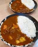 田中家の圧力鍋を使った牛すじカレー