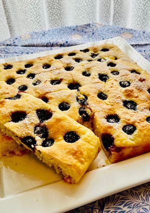 ホエイでブルーベリースクエアケーキ♡-レシピのメイン写真
