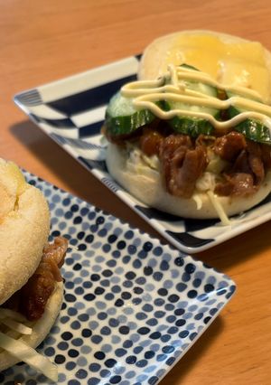 豚の焼肉マフィンサンド♪-レシピのメイン写真