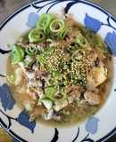 10分で簡単⭐️さば缶と豆腐のレンジ蒸し