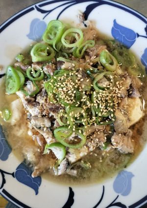 10分で簡単⭐️さば缶と豆腐のレンジ蒸し-レシピのメイン写真