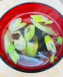 簡単☆長ネギとあおさのスープ/お吸い物