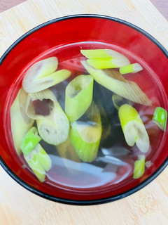簡単☆長ネギとあおさのスープ/お吸い物-レシピのメイン写真