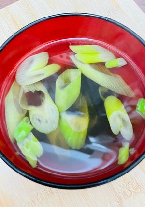 簡単☆長ネギとあおさのスープ/お吸い物-レシピのメイン写真