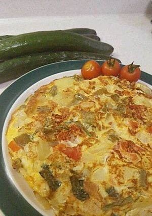 がん予防★低温蒸し野菜のスペインオムレツ-レシピのメイン写真