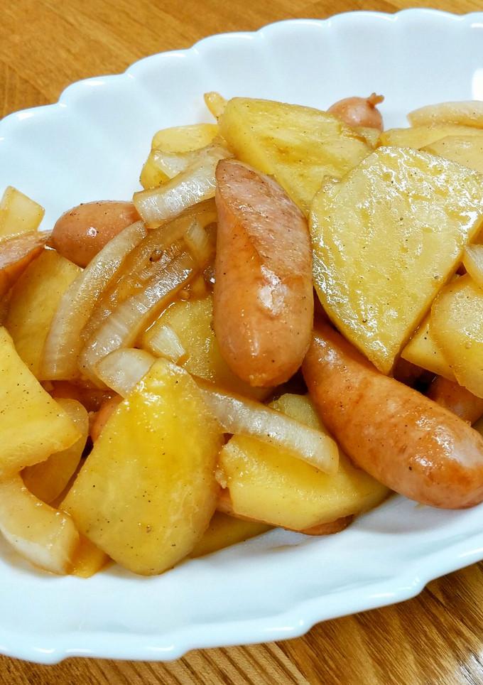じゃがいもとウインナーの焼肉のたれ炒め☆-レシピのメイン写真