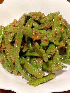 インゲンのクルミ味噌和え-レシピのメイン写真